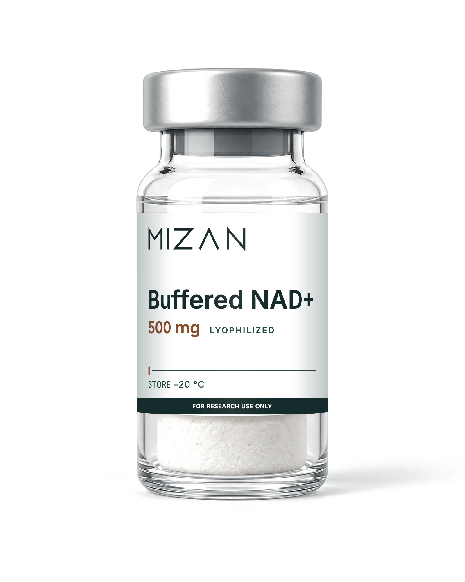 Buffered NAD+ vial